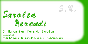 sarolta merendi business card